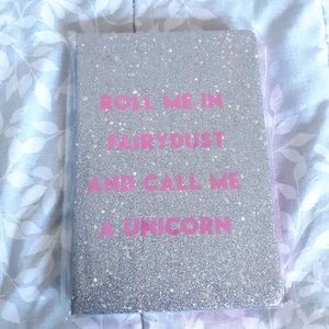New Glitter Silver Sparkle Notebook